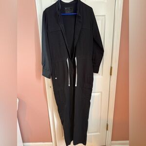 Figs Technical Collection Black scrub jumpsuit longsleeve